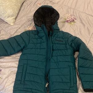 Phila. Eagles Kids Teal Puffer Jacket